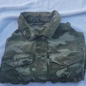 Aeropostale camo crop jacket